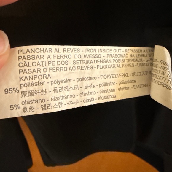 Zara shirt Medium black puff sleeve lace high mock neck whimsigoth Victorian - Picture 4 of 10